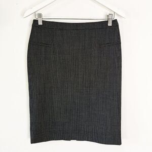 Hugo Boss Rullas Gray Wool Lined Knee Length Skirt